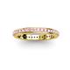 3 - Caitlin 1.60 mm Pink Tourmaline Eternity Band 
