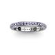 3 - Caitlin 1.60 mm Iolite Eternity Band 