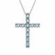 1 - Amen Aquamarine Cross Pendant 