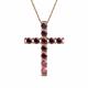 1 - Amen Rhodolite Garnet Cross Pendant 