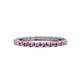 1 - Gracie 2.00 mm Round Pink Sapphire Eternity Band 