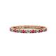1 - Gracie 2.00 mm Round Ruby and Diamond Eternity Band 
