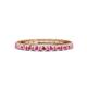 1 - Gracie 2.30 mm Round Pink Sapphire Eternity Band 