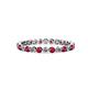 1 - Valerie 2.40 mm Ruby and Diamond Eternity Band 