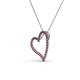 4 - Avery Rhodolite Garnet Heart Pendant 