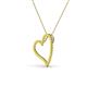 4 - Avery Yellow Sapphire Heart Pendant 