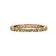 1 - Evelyn 2.00 mm Citrine and Diamond Eternity Band 