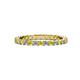 1 - Evelyn 2.00 mm Yellow Sapphire and Diamond Eternity Band 