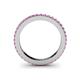 5 - Caitlin 1.60 mm Pink Sapphire Eternity Band 