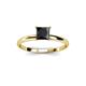 2 - Black Diamond Solitaire Engagement Ring 