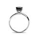 4 - Cierra Princess Cut Black Diamond Solitaire Engagement Ring 