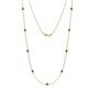 Adia (9 Stn/2.7mm) Blue Sapphire on Cable Necklace 
