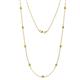 Adia (9 Stn/2.7mm) Citrine on Cable Necklace 