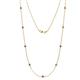 Adia (9 Stn/2.7mm) Iolite on Cable Necklace 