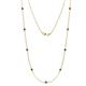Adia (9 Stn/2.7mm) Black Diamond on Cable Necklace 