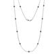 1 - Asta (11 Stn/2.7mm) Black Diamond on Cable Necklace 