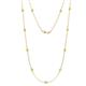 1 - Asta (11 Stn/2.7mm) Yellow Sapphire on Cable Necklace 