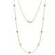 Adia (9 Stn/2.7mm) London Blue Topaz and Diamond on Cable Necklace 