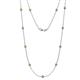 1 - Asta (11 Stn/3.4mm) Citrine on Cable Necklace 