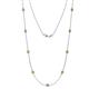 1 - Adia (9 Stn/4mm) Citrine on Cable Necklace 