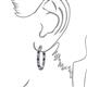 3 - Amia Iolite and Diamond Hoop Earrings 