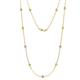 1 - Asta (11 Stn/3.4mm) Yellow Sapphire and Diamond on Cable Necklace 