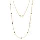 Adia (9 Stn/3.4mm) Black Diamond on Cable Necklace 