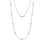 Adia (9 Stn/3.4mm) Yellow Sapphire on Cable Necklace 