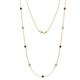 Adia (9 Stn/4mm) Black and White Diamond on Cable Necklace 