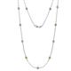 1 - Asta (11 Stn/4mm) Citrine and Diamond on Cable Necklace 