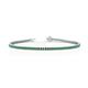 1 - Izarra 2.00 mm Emerald Eternity Tennis Bracelet 