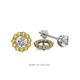 1 - Serena 0.40 ctw (2.00 mm) Round Citrine Jackets Earrings 