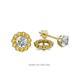 1 - Serena 0.40 ctw (2.00 mm) Round Citrine Jackets Earrings 