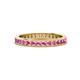 1 - Celina 2.00 mm Round Pink Sapphire Eternity Band 
