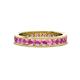 1 - Celina 2.70 mm Round Pink Sapphire Eternity Band 