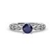 1 - Amaira Blue Sapphire and Diamond Engagement Ring 