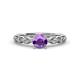 1 - Amaira Amethyst and Diamond Engagement Ring 