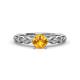 1 - Amaira Citrine and Diamond Engagement Ring 