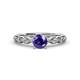 1 - Amaira Iolite and Diamond Engagement Ring 