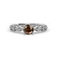 1 - Amaira Smoky Quartz and Diamond Engagement Ring 