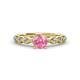 1 - Amaira Pink Tourmaline and Diamond Engagement Ring 