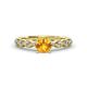 1 - Amaira Citrine and Diamond Engagement Ring 