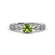 1 - Amaira Peridot and Diamond Engagement Ring 