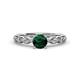 1 - Amaira Emerald and Diamond Engagement Ring 
