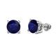 Alina Blue Sapphire (6mm) Solitaire Stud Earrings 