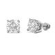 Alina White Sapphire (6mm) Solitaire Stud Earrings 