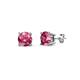 Alina Pink Tourmaline (4mm) Solitaire Stud Earrings 