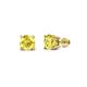 1 - Alina Yellow Sapphire (4mm) Solitaire Stud Earrings 