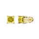 1 - Zoey Yellow Sapphire (4mm) Solitaire Stud Earrings 