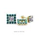 1 - Serena Blue Diamond Jacket Earrings 